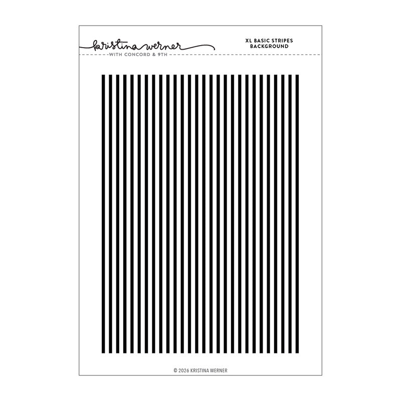 Concord & 9th Cling Stamp XL Basic Stripes