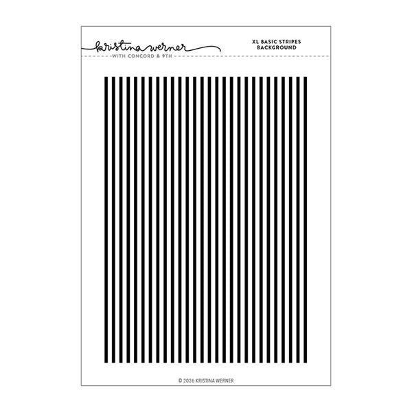 Concord & 9th Cling Stamp XL Basic Stripes