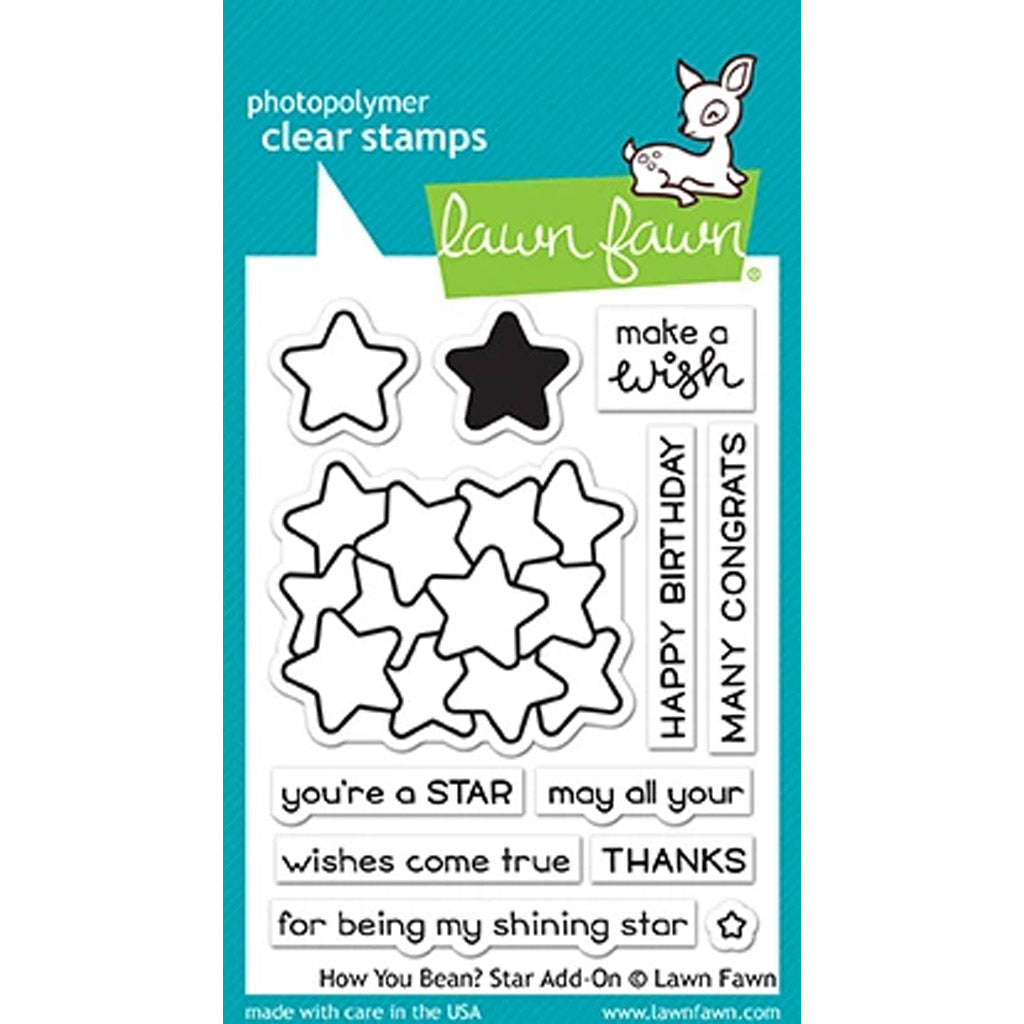 Lawn Fawn Clear Stamps How You Bean? Star Add-On