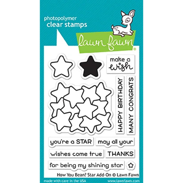 Lawn Fawn Clear Stamps How You Bean? Star Add-On