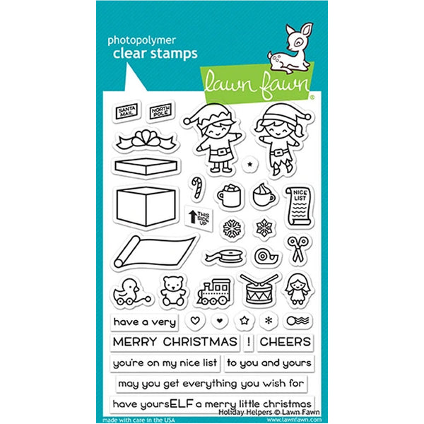 Lawn Fawn Clear Stamps Holiday Helpers