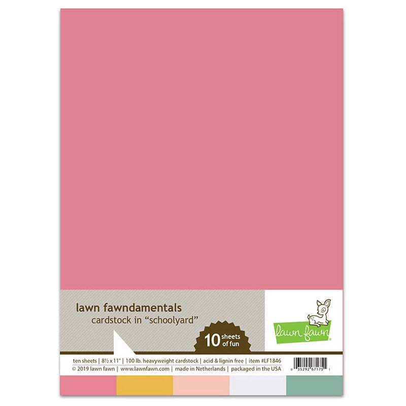 Lawn Fawn Cardstock 8.5x11 Schoolyard