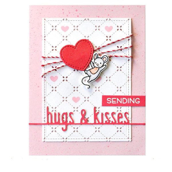 Lawn Fawn Dies Hugs And Kisses Line Border