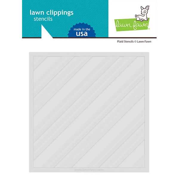Lawn Fawn Stencil Plaid