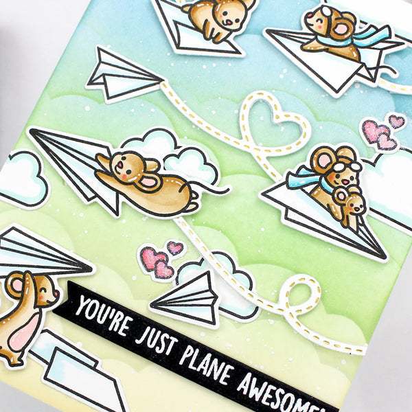 Lawn Fawn Hot Foil Plate Stitched Trails