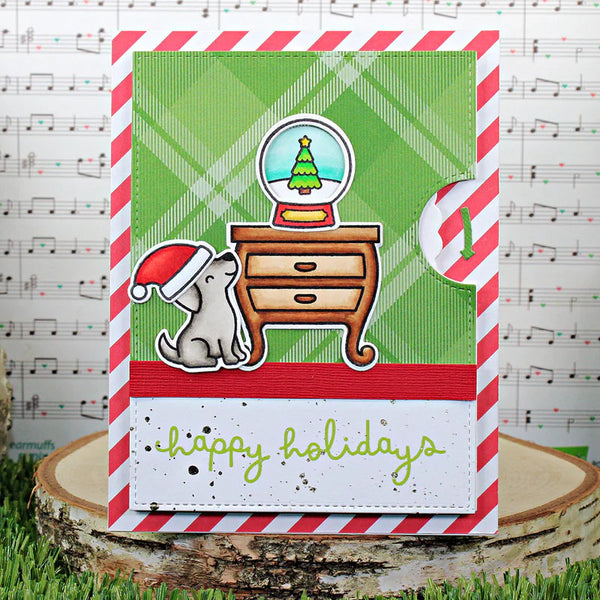 Lawn Fawn Dies Little Snow Globe: Dog