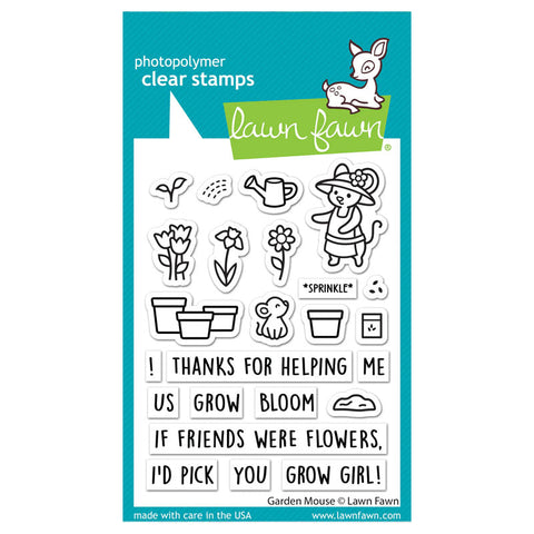 Lawn Fawn Clear Stamps Garden Mouse