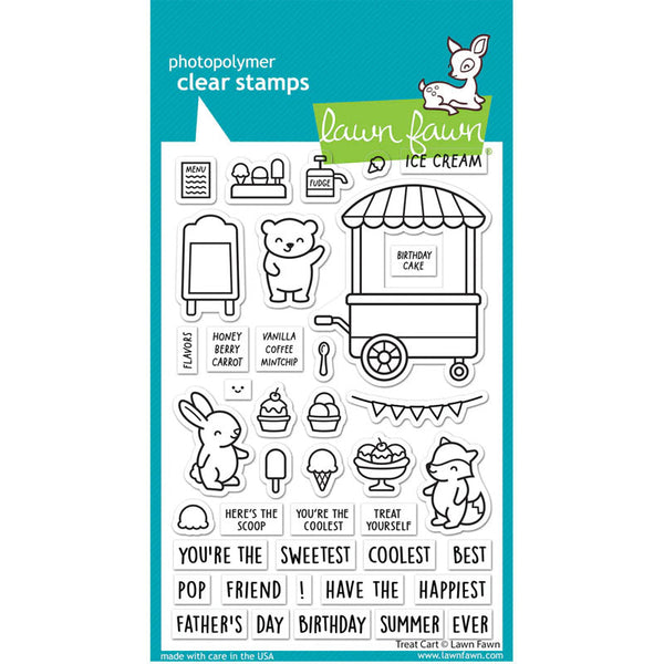 Lawn Fawn Clear Stamps Treat Cart