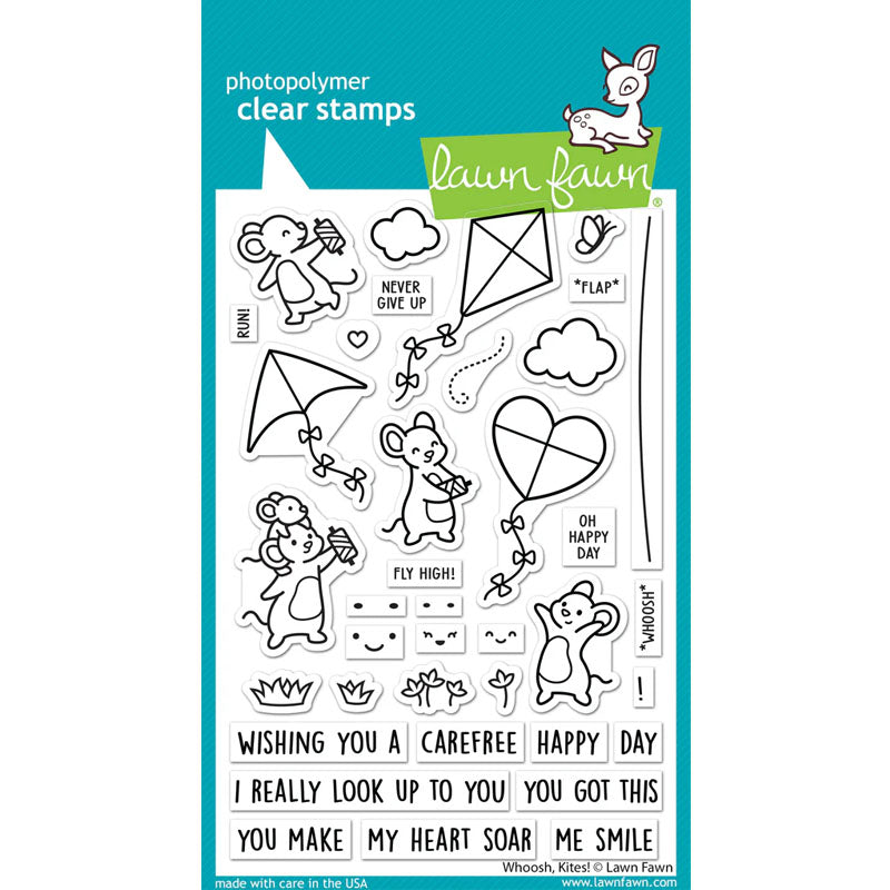 Lawn Fawn Clear Stamps Whoosh, Kites!