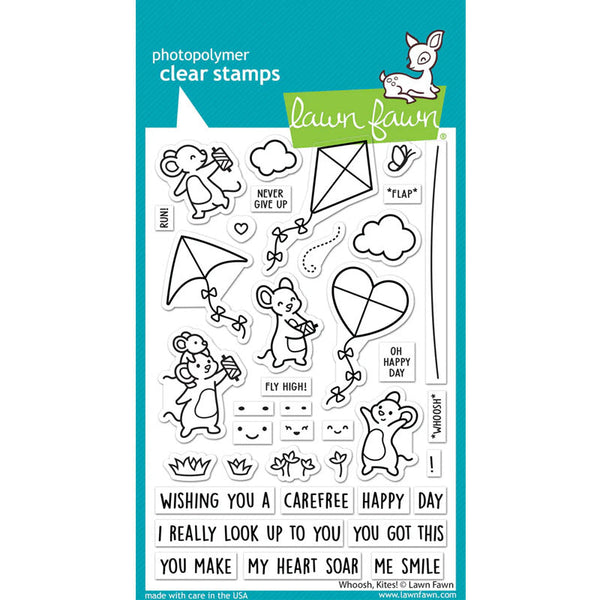 Lawn Fawn Clear Stamps Whoosh, Kites!