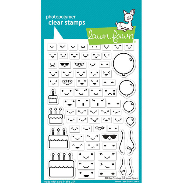 Lawn Fawn Clear Stamps All The Smiles