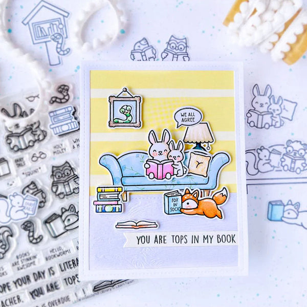 Lawn Fawn Dies Little Woodland Library