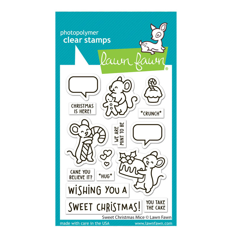 Lawn Fawn Clear Stamps Sweet Christmas Mice