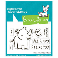 Lawn Fawn Clear Stamps Rhino-Mite!