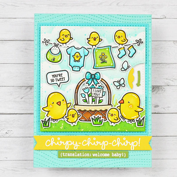 Lawn Fawn Dies Reveal Wheel Spring Basket Drop-Down Add-On