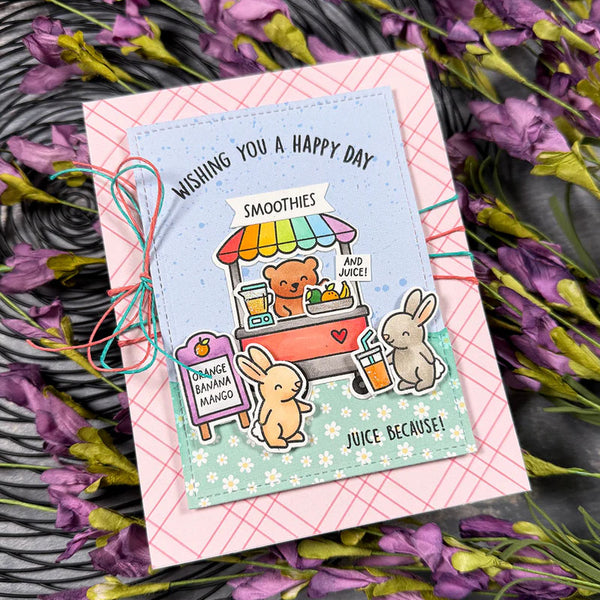 Lawn Fawn Stencil Treat Cart Add-On: Smoothies 'N Juice