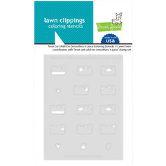 Lawn Fawn Stencil Treat Cart Add-On: Smoothies 'N Juice