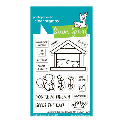 Lawn Fawn Clear Stamps Backyard Bird Feeder Add-On