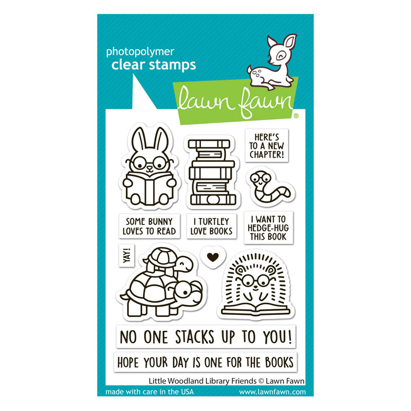 Lawn Fawn Clear Stamps Little Woodland Library Friends
