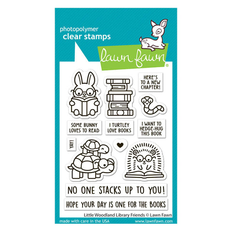 Lawn Fawn Clear Stamps Little Woodland Library Friends