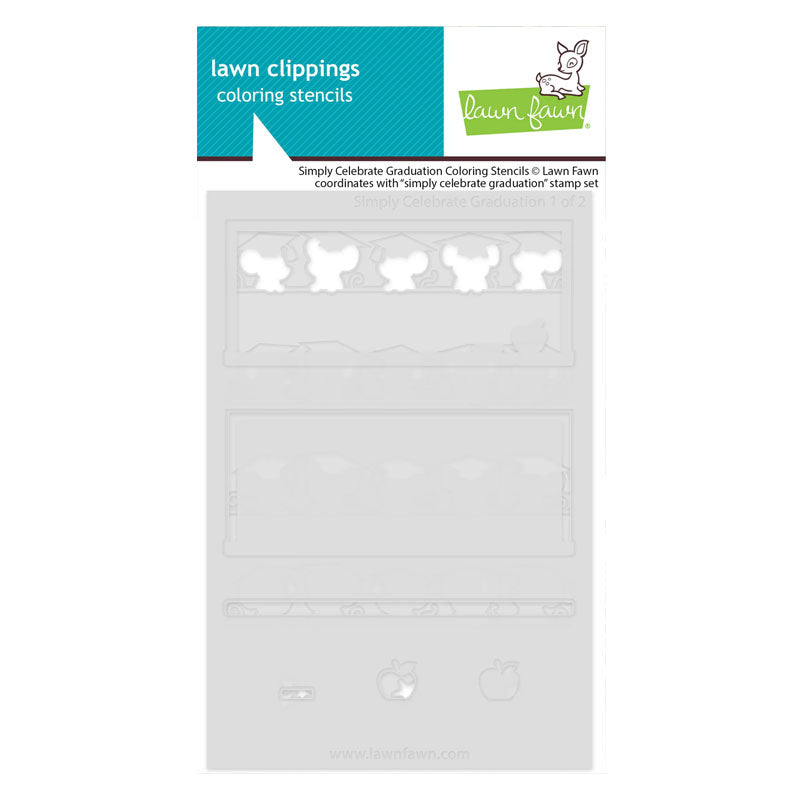 Lawn Fawn Stencil Simply Celebrate Graduation
