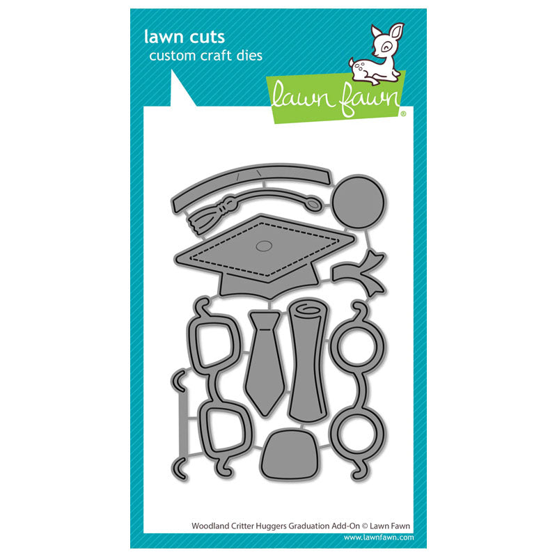 Lawn Fawn Dies Woodland Critter Huggers Graduation Add-On