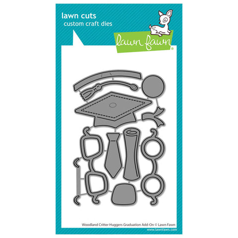 Lawn Fawn Dies Woodland Critter Huggers Graduation Add-On