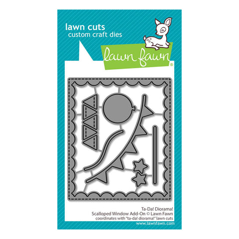 Lawn Fawn Dies Ta-Da! Diorama! Scalloped Window Add-On