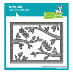 Lawn Fawn Dies Tree Branches Backdrop: Landscape