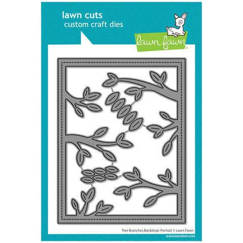 Lawn Fawn Dies Tree Branches Backdrop: Portrait