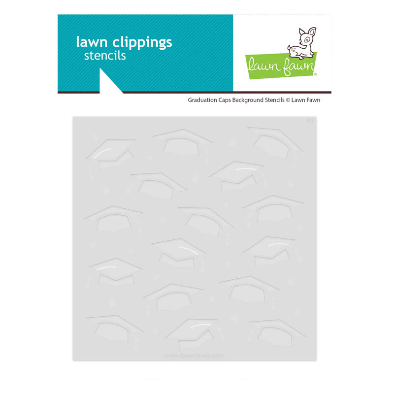 Lawn Fawn Stencil Graduation Caps