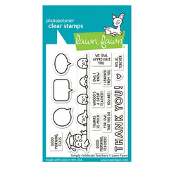 Lawn Fawn Clear Stamps Simply Celebrate Teachers