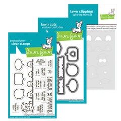 Lawn Fawn 3pc Simply Celebrate Teachers