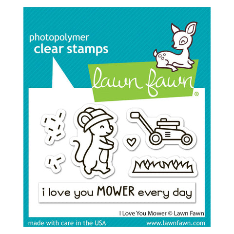 Lawn Fawn Clear Stamps I Love You Mower