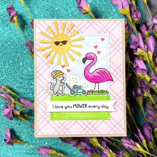 Lawn Fawn Clear Stamps I Love You Mower