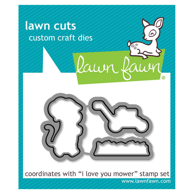 Lawn Fawn Dies I Love You Mower