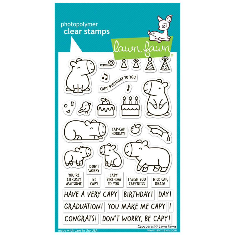 Lawn Fawn Clear Stamps Capybaras!