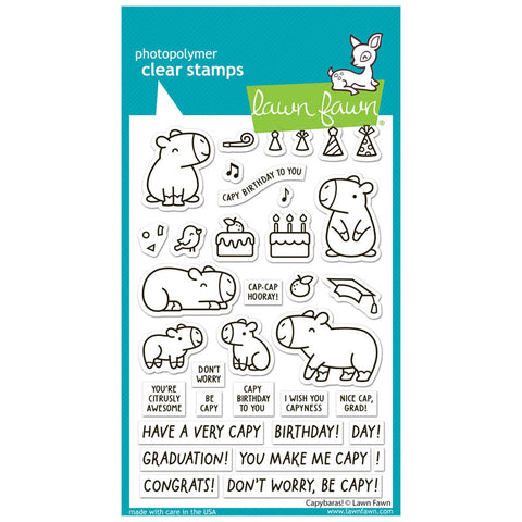 Lawn Fawn Clear Stamps Capybaras!