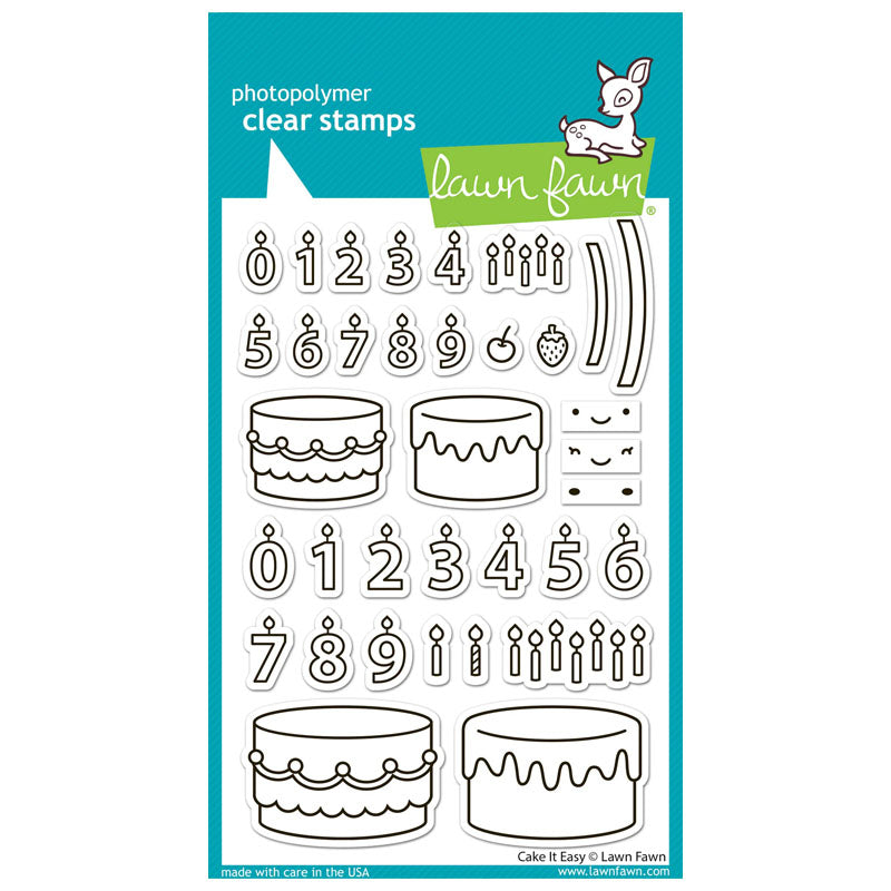 Lawn Fawn Clear Stamps Cake It Easy