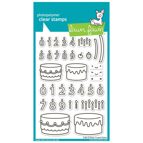Lawn Fawn Clear Stamps Cake It Easy
