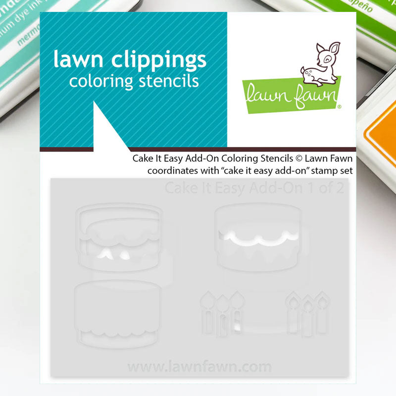 Lawn Fawn Stencil Cake It Easy Add-On