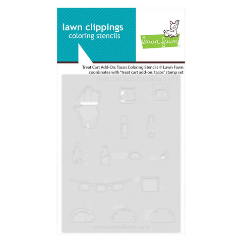 Lawn Fawn Stencil Treat Cart Add-On: Tacos