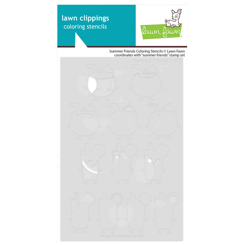 Lawn Fawn Stencil Summer Friends