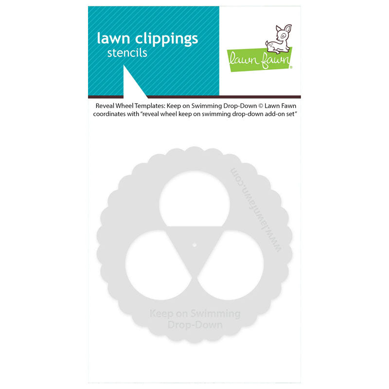Lawn Fawn Stencil Reveal Wheel Templates: Keep On Swimming Drop-down