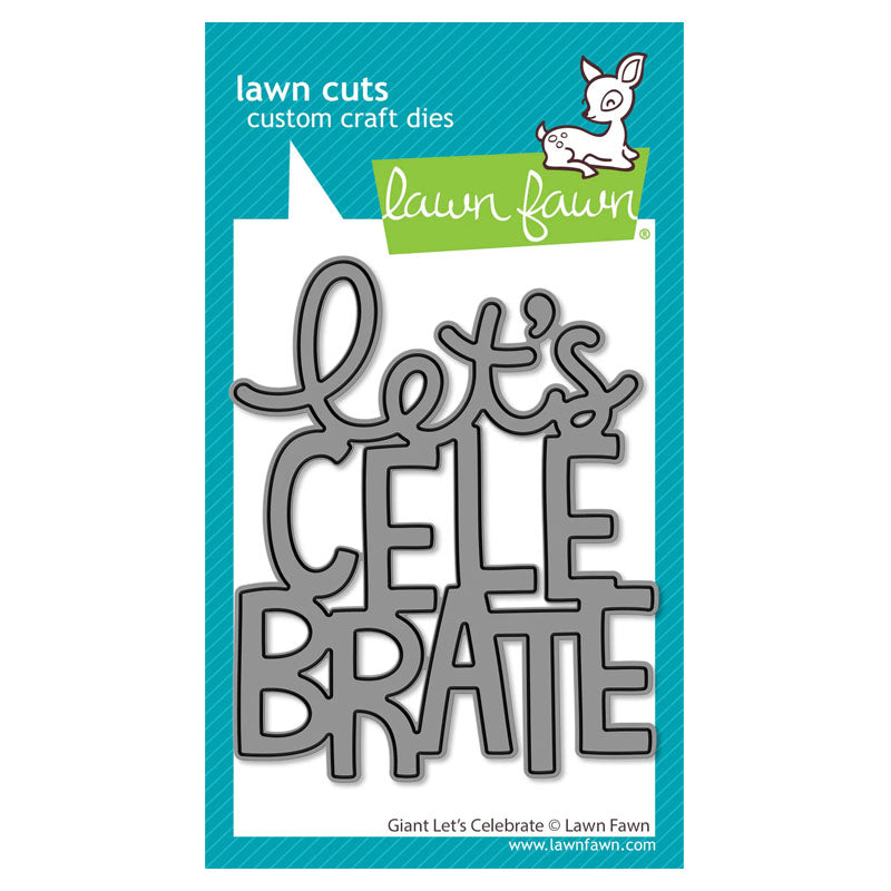 Lawn Fawn Dies Giant Let's Celebrate