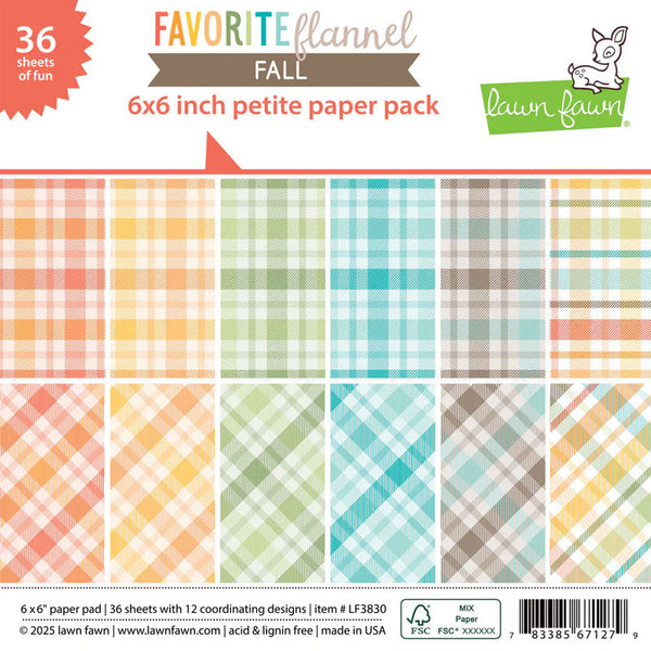 Lawn Fawn Paper 6x6 Favorite Flannel Fall