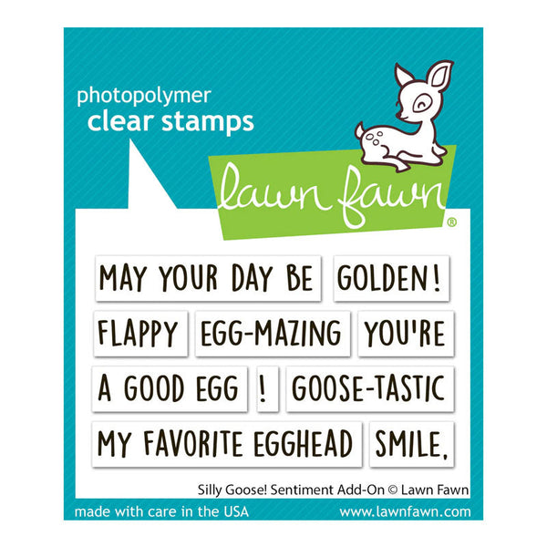 Lawn Fawn Clear Stamps Silly Goose! Sentiment