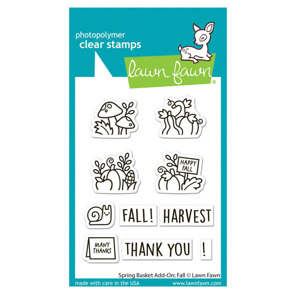 Lawn Fawn Clear Stamps Spring Basket Add-On: Fall