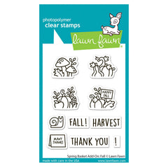 Lawn Fawn Clear Stamps Spring Basket Add-On: Fall
