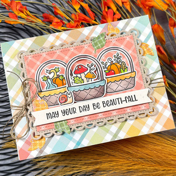 Lawn Fawn Clear Stamps Spring Basket Add-On: Fall